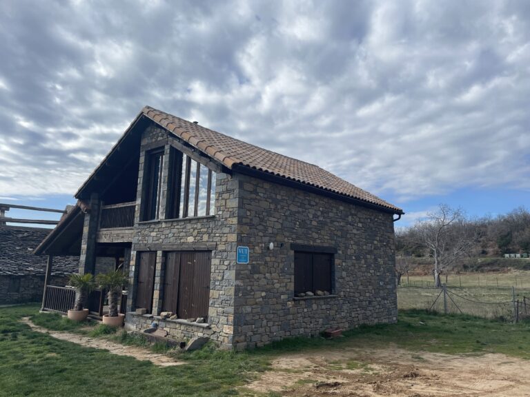 Stone and timber on the façade
