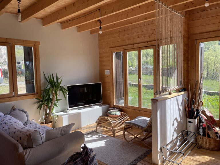The living room and its views